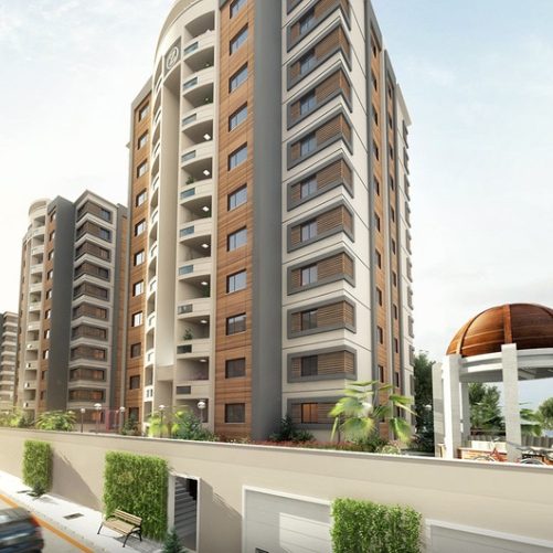 Modern residential tower developed with GUAP Properties standards